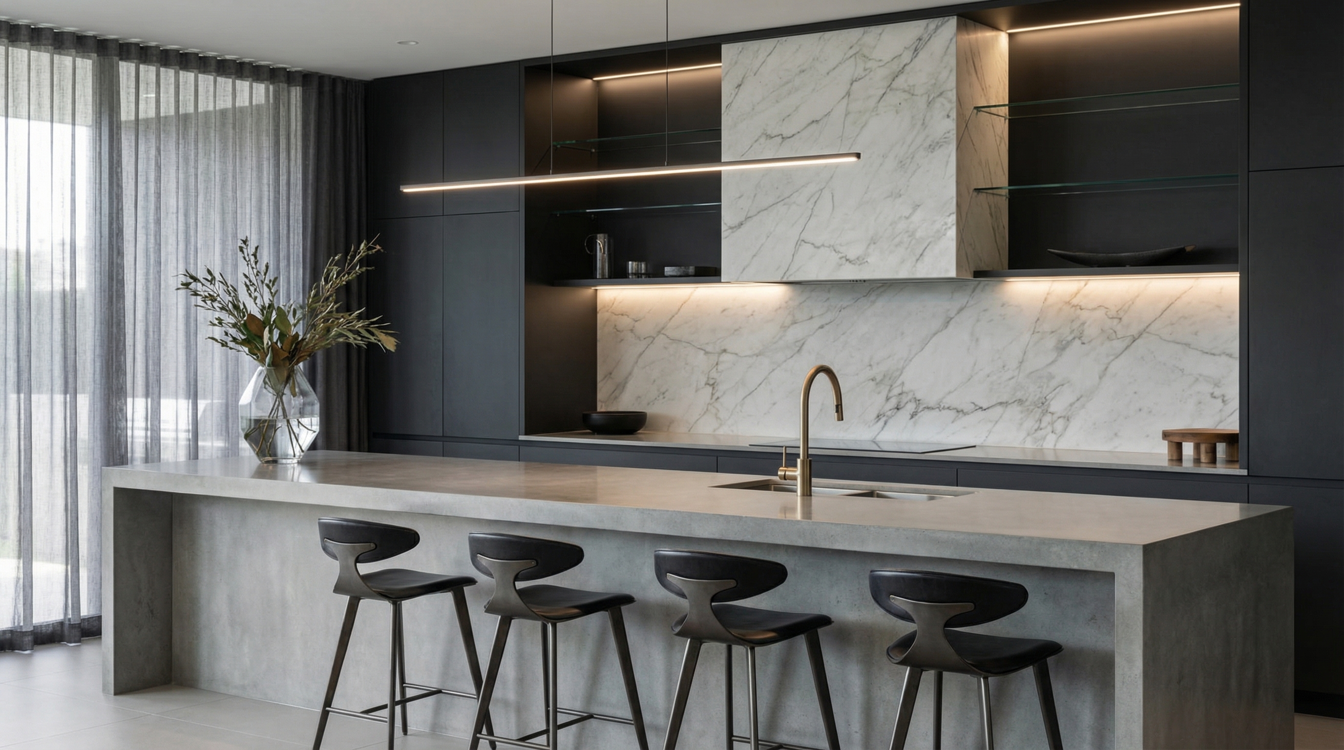 Custom home interior by Zen Sanctuary