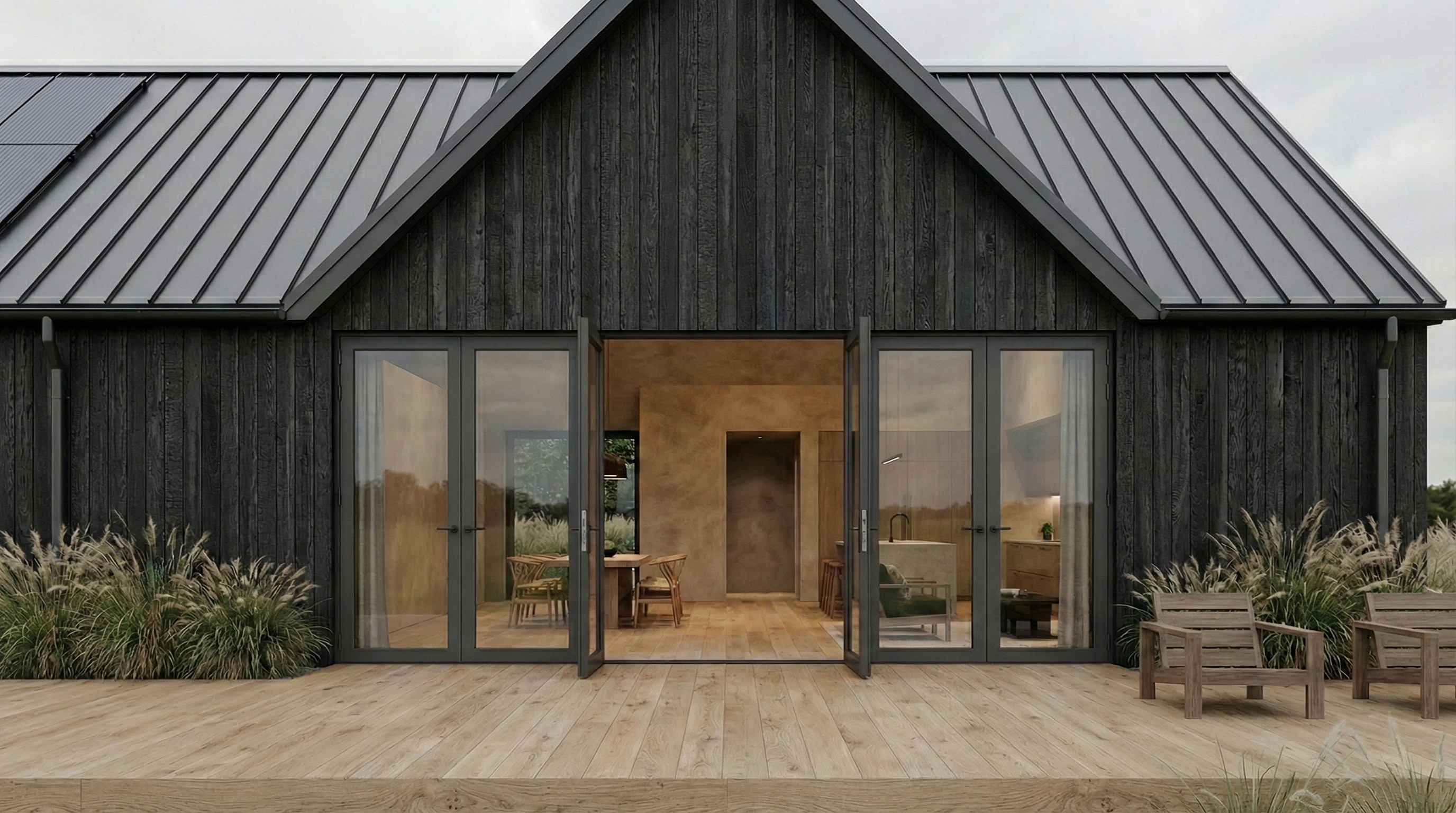 Verandah of a modern house in Kin-Kin, Queensland