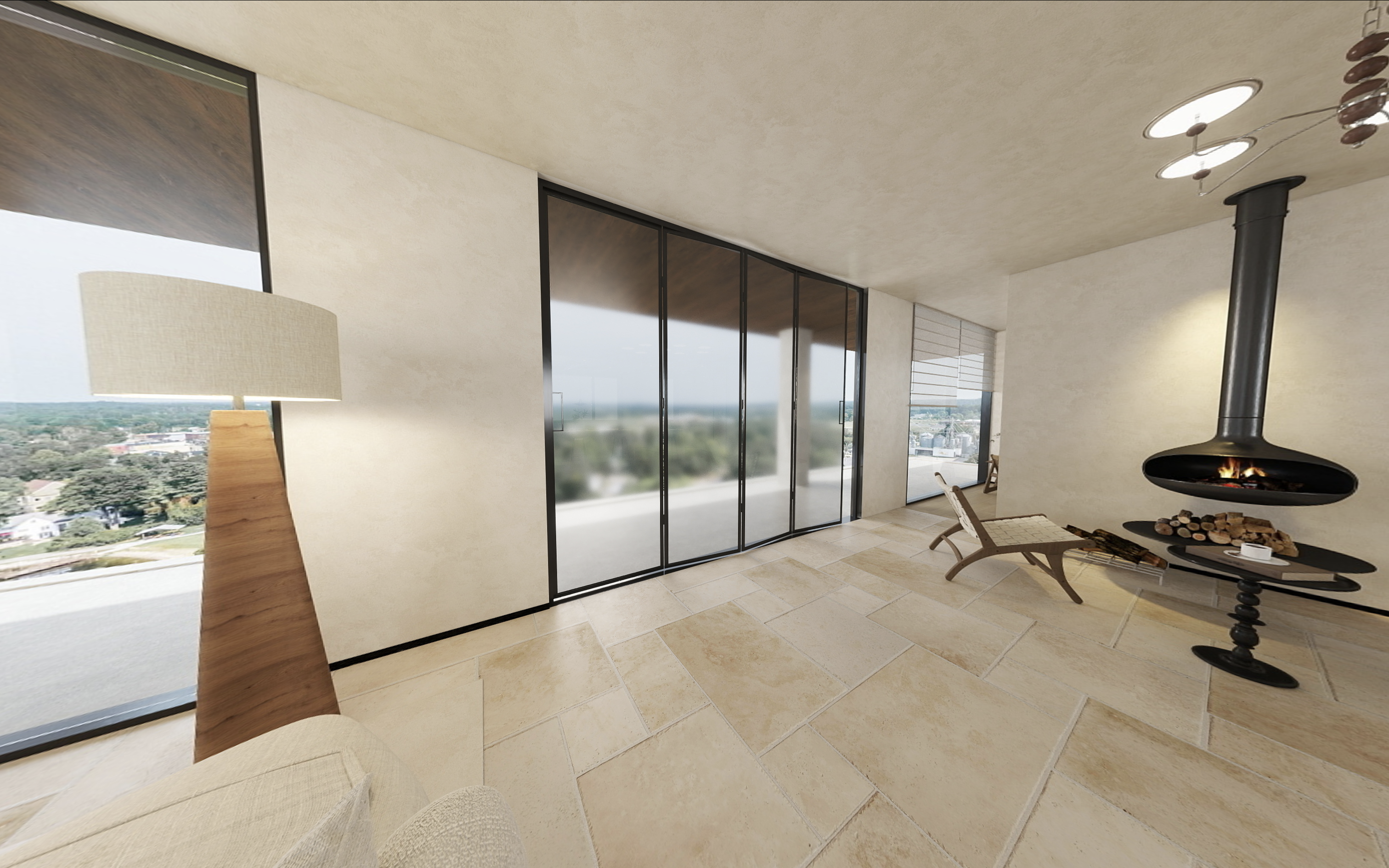 Master bedroom suite