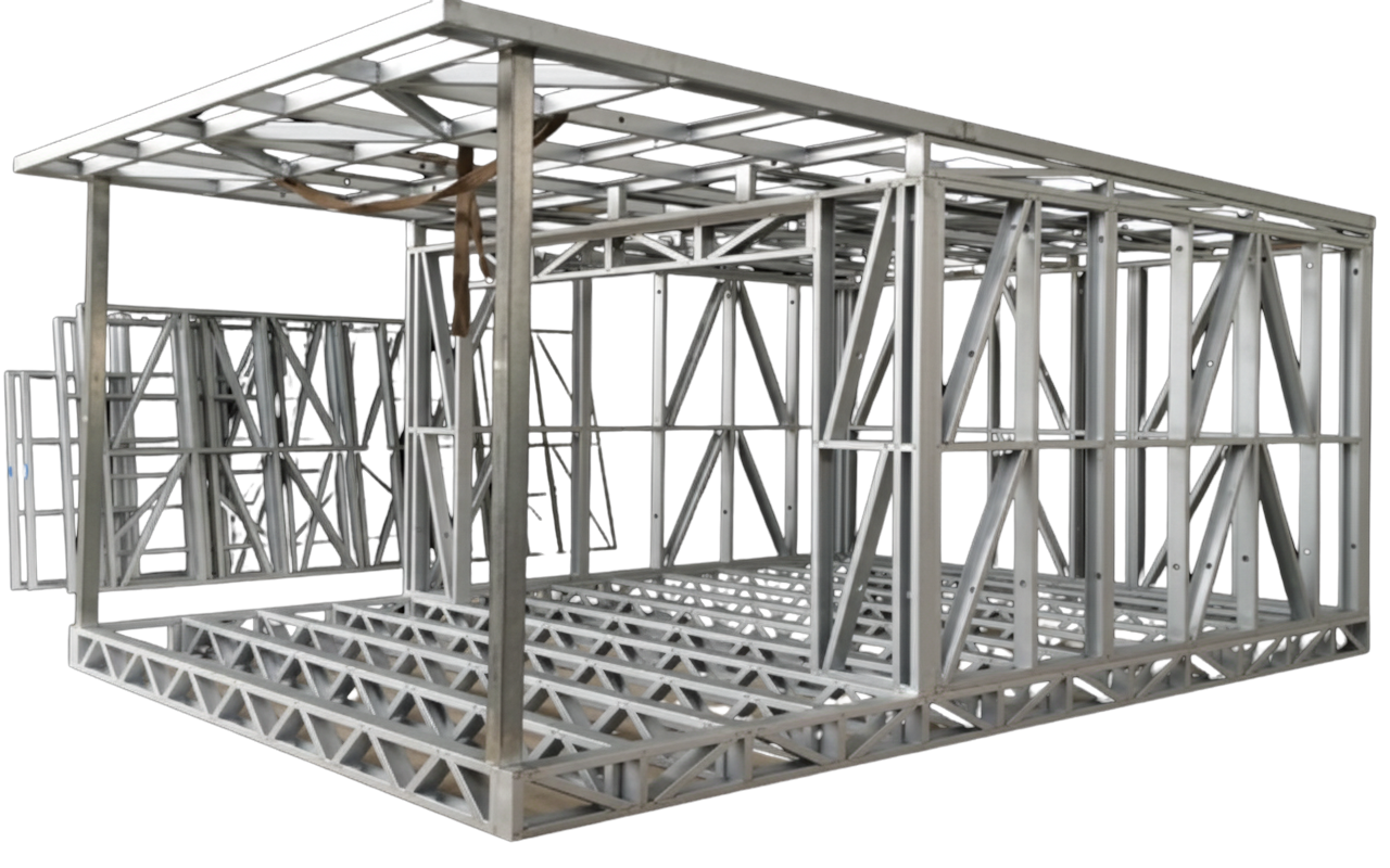 Steel wall frame detail